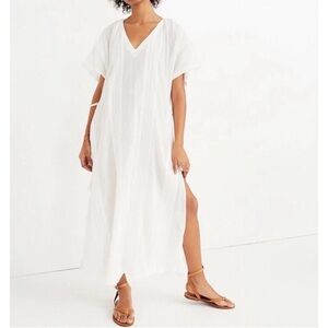 Madewell Gibraltar Side Tie Maxi Swim Coverup